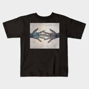 steampunk hands together Kids T-Shirt